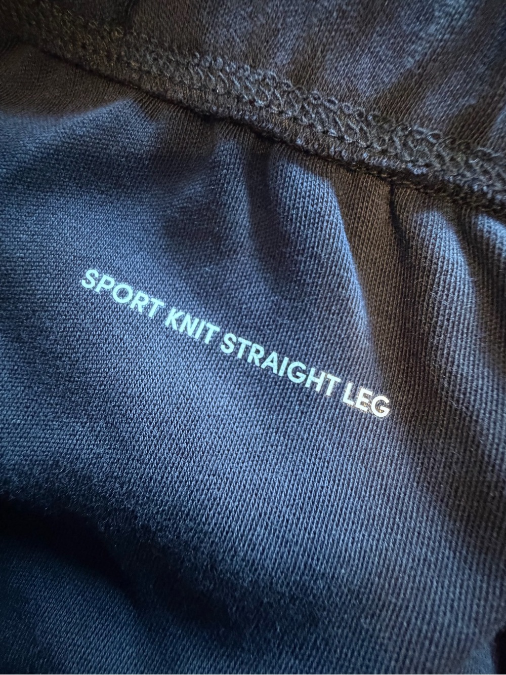 Lands’ End Sport Knit Straight Leg Pants Large 14-16 Black - Picture 7 of 8